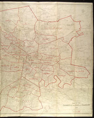 Map of Glasgow, 1926