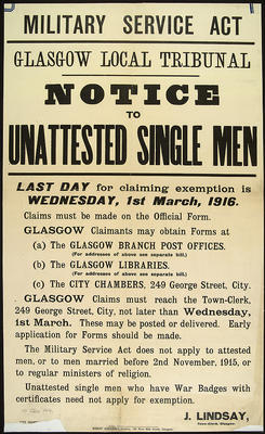 First World War poster