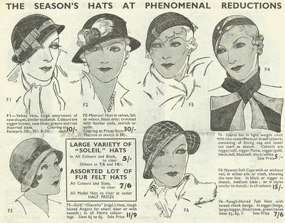 Pettigrew & Stephens Sale, 1933