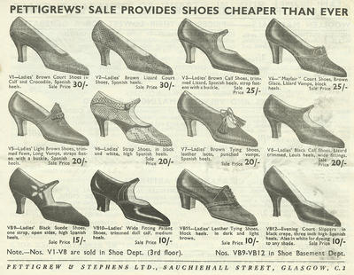 Pettigrew & Stephens Sale, 1933