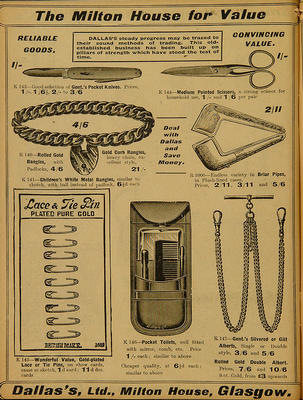 Dallas's Ltd catalogue, miscellaneous items