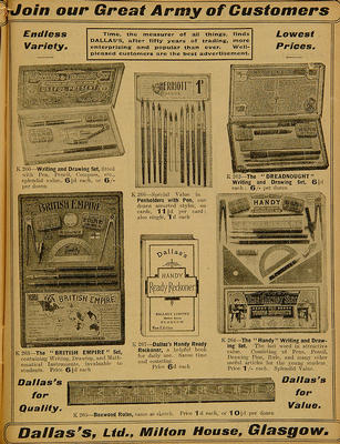 Dallas's Catalogue, 1915