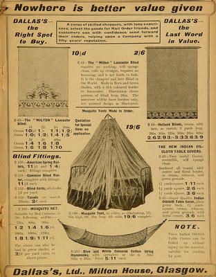 Dallas's Catalogue, 1915