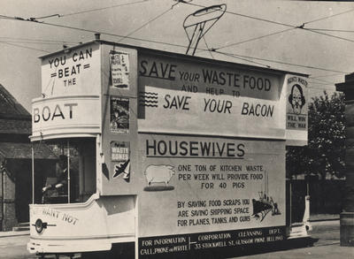 WWII decorated tram