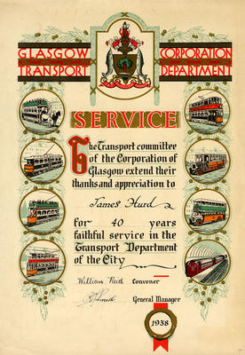 Long service certificate