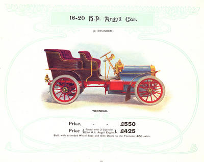 16-20 HP Argyll car