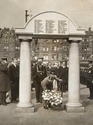 Laying a wreath