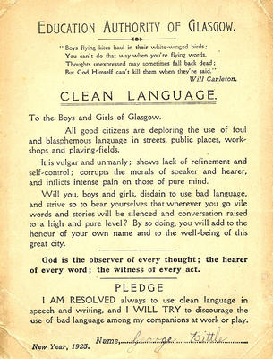 Language pledge