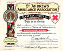 First aid certificate