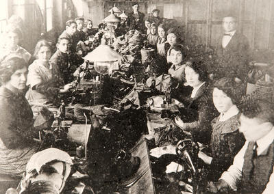 Gorbals cap-making factory