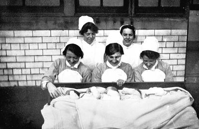 Nurses and babies