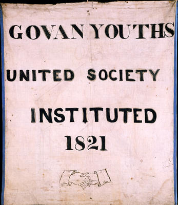 Govan Youths' United Society banner