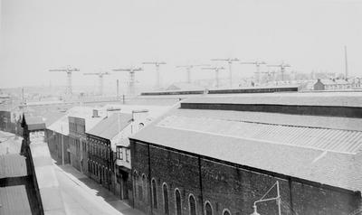 Rooftop view of industrial Govan